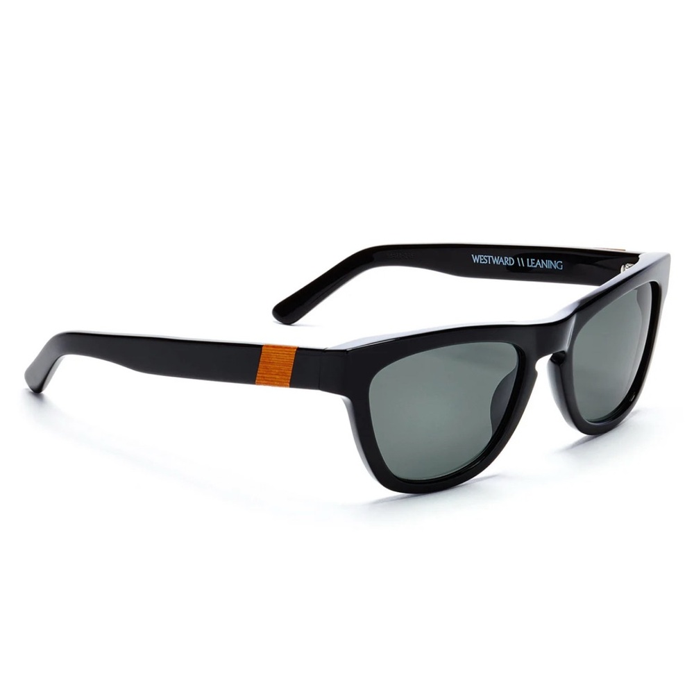Westward Leaning Black Wayfarer Sunglasses